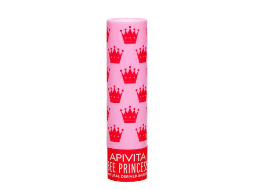 Apivita Lip Care Bee Princess Bio-Eco, Balm Χειλιών με Βερίκοκο & Μέλι 100% Φυσική Σύνθεση, 4.4g