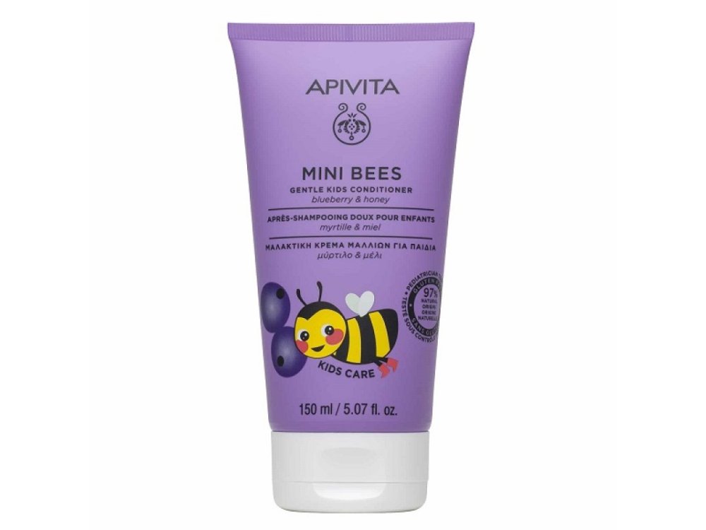 Apivita Conditioner "Mini Bees", Παιδικό Μαλακτικό με Μέλι για Εύκολο Χτένισμα σε Μορφή Κρέμας, 150ml