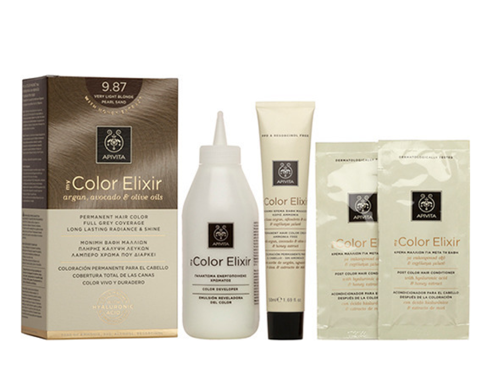 Apivita My Color Elixir Permanent Hair Color, Μόνιμη Βαφή Μαλλιών  7.3 Ξανθό Χρυσό, 1τμχ