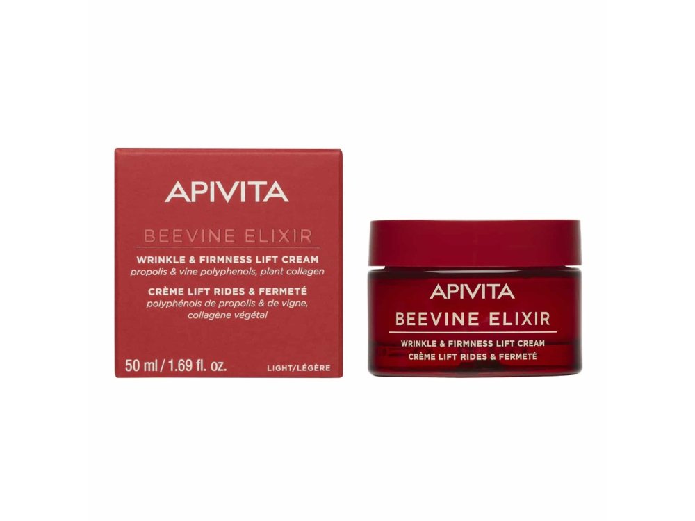 Apivita Beevine Elixir Wrinkle & Firmness Lift Cream Light Αντιρυτιδική Κρέμα Ημέρας Ελαφριάς Υφής, 50ml