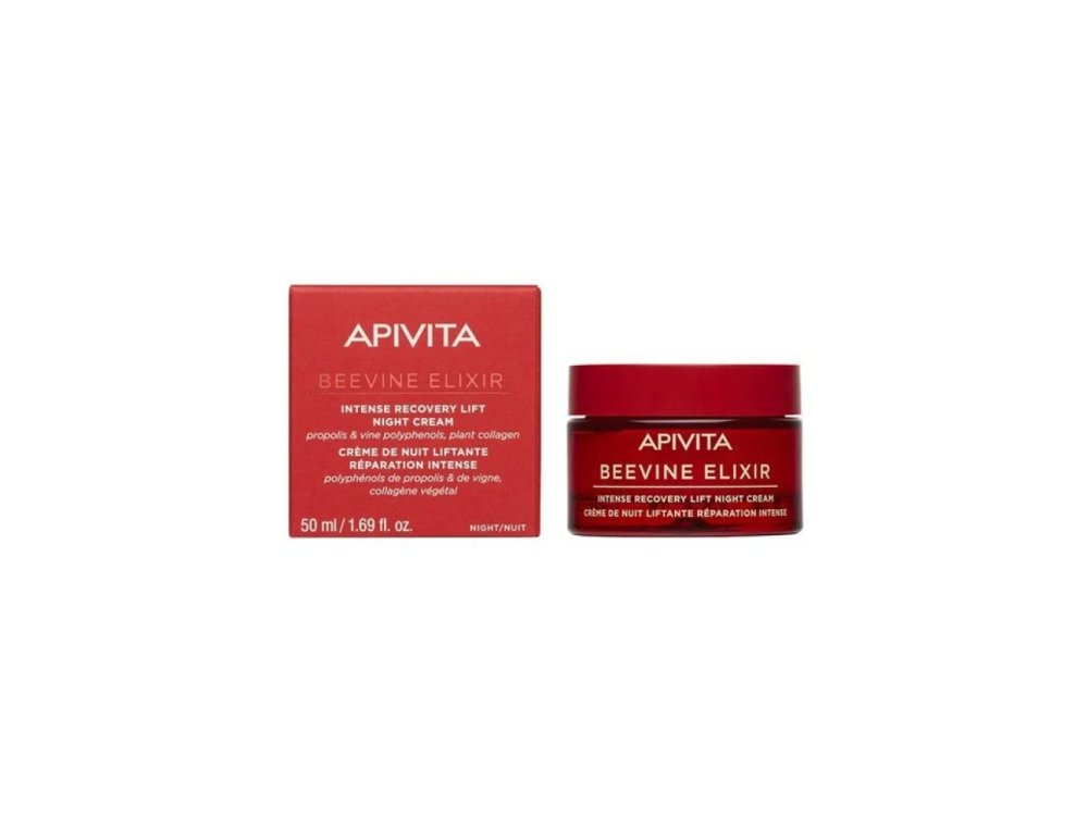 Apivita Beevine Elixir Αντιρυτιδική Κρέμα Για Σύσφιξη & Lifting Νύχτας Με Σύμπλοκο Prοpolift & Φυτικό Κολλαγόνο, 50ml