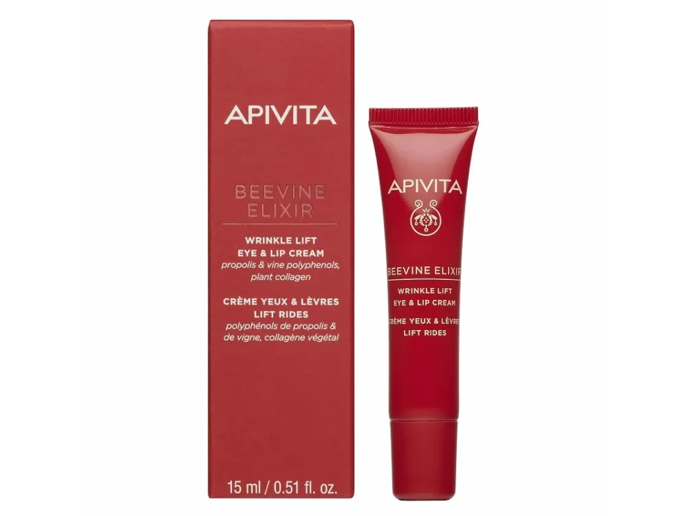 Apivita Beevine Elixir Wrinkle Lift Eye & Lip Cream Αντιρυτιδική Κρέμα Ματιών & Χειλιών, 15ml