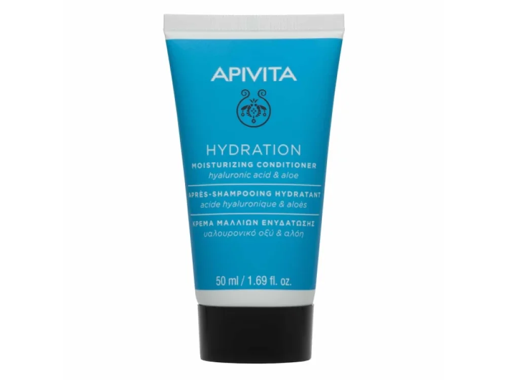 Apivita Hydration Moisturizing Conditioner Κρέμα Μαλλιών Ενυδάτωσης με Υαλουρονικό Οξύ & Αλόη, 50ml