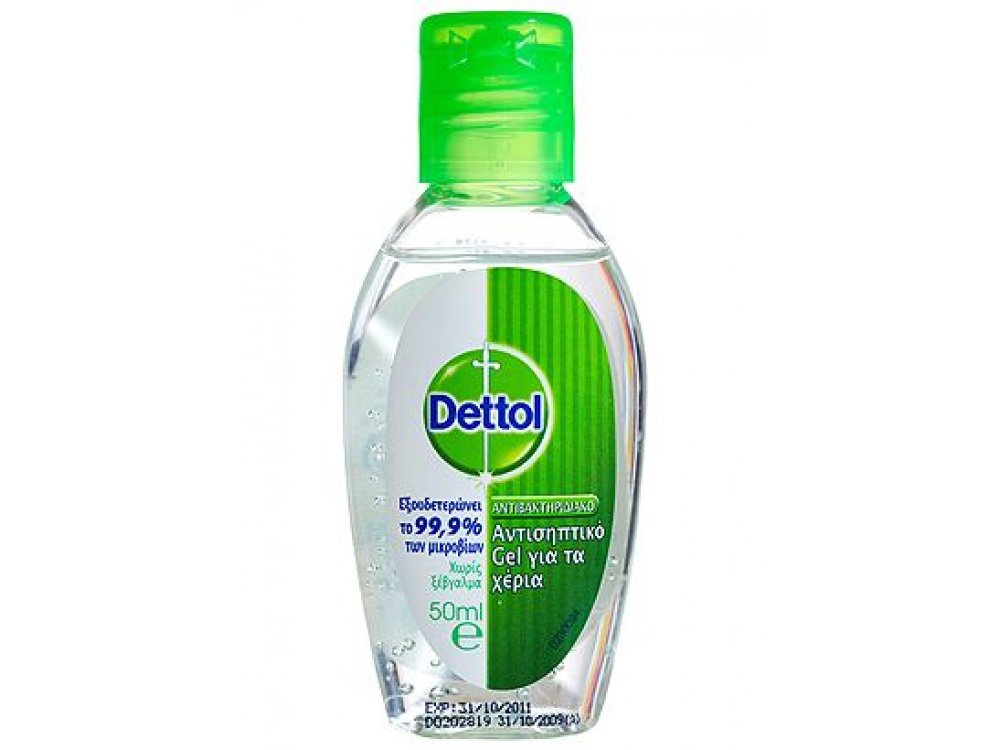 DETTOL Gel Αντισηπτικό τζέλ για τα χέρια χωρίς ξέβγαλμα 50ml