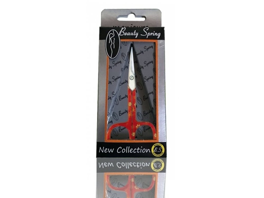 Beauty Spring ψαλιδάκι πετσών (446) ψιλό, κόκκινο, 1 τεμάχιο