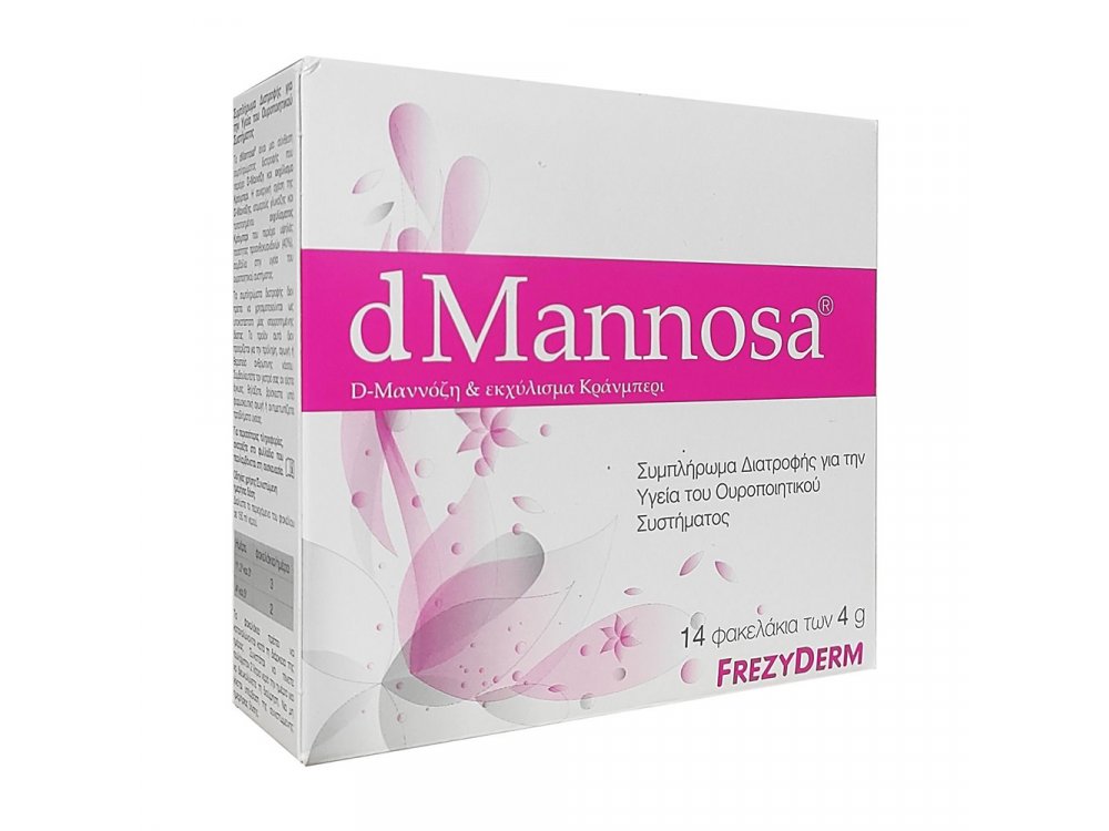 Frezyderm dMannosa & Cranberry Extract, Για την Υγεία του Ουροποιητικού Συστήματος, 14x4gr