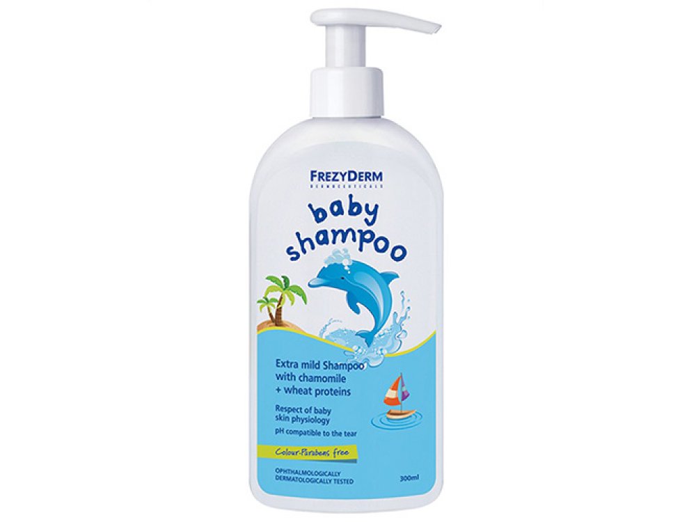 Frezyderm Baby Shampoo, Απαλό Βρεφικό Σαμπουάν Χωρίς Χρωστικές & Parabens, 300ml