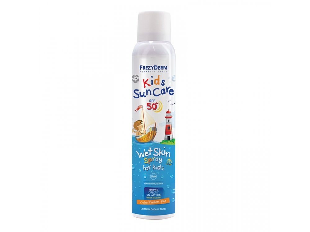 Frezyderm Αδιάβροχο Παιδικό Αντηλιακό Spray Sun Care για Πρόσωπο & Σώμα SPF50 200ml