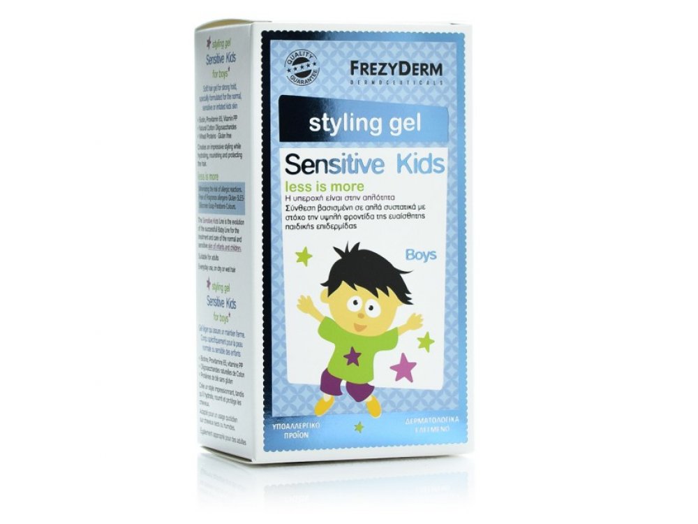 Frezyderm Sensitive Kids Styling Gel Παιδικό Ζελέ Μαλλιών για Δυνατό Κράτημα, 100ml