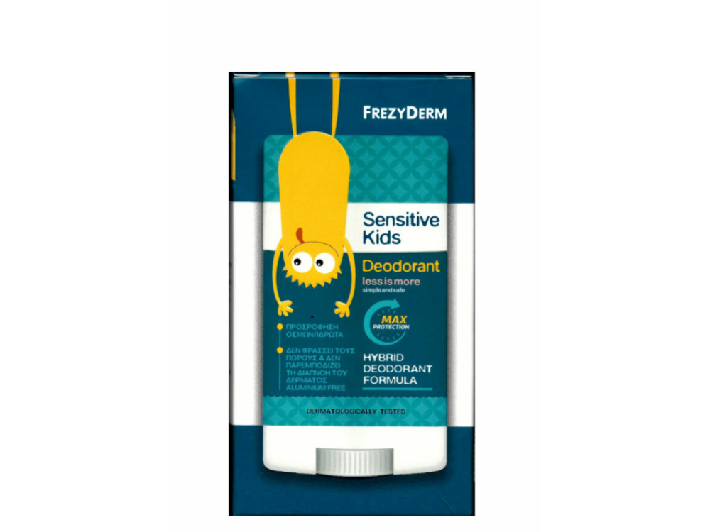 Frezyderm Sensitive Kids Deodorant Less Is More Stick, Παιδικό Αποσμητικό, 40ml