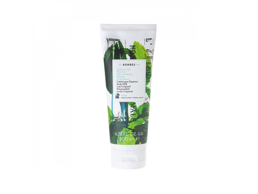 Korres Mint Tea Body Milk, Γαλάκτωμα Σώματος Πράσινο Τσάι, 200ml