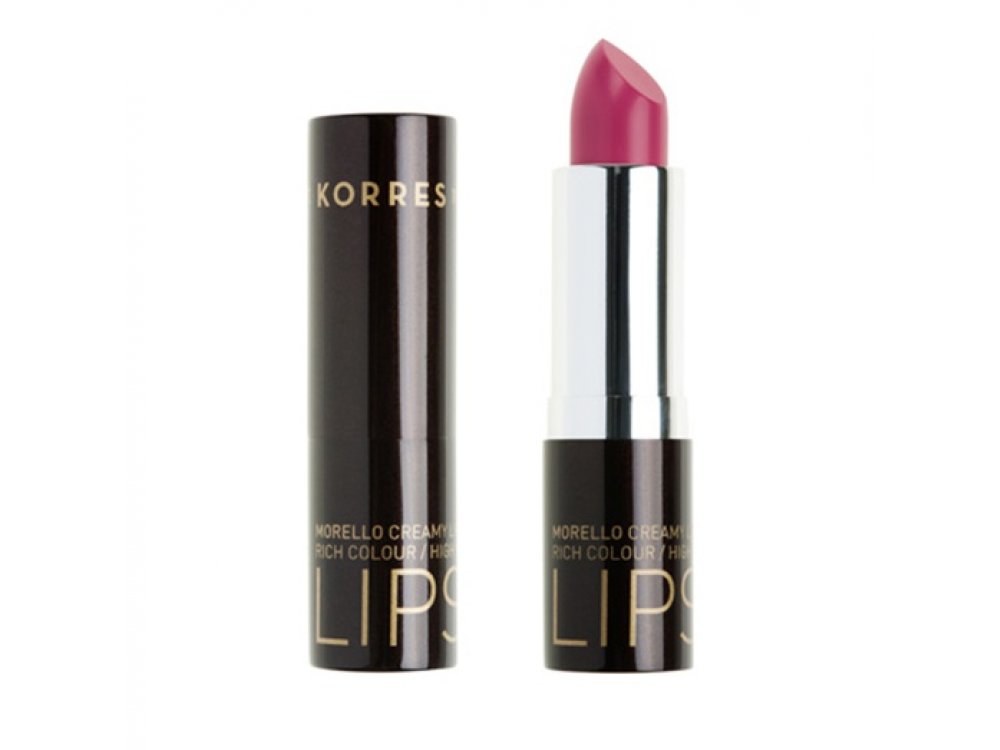 KORRES Morello Creamy Lipstick Vibrant Fuchsia Nο 19 3.5gr