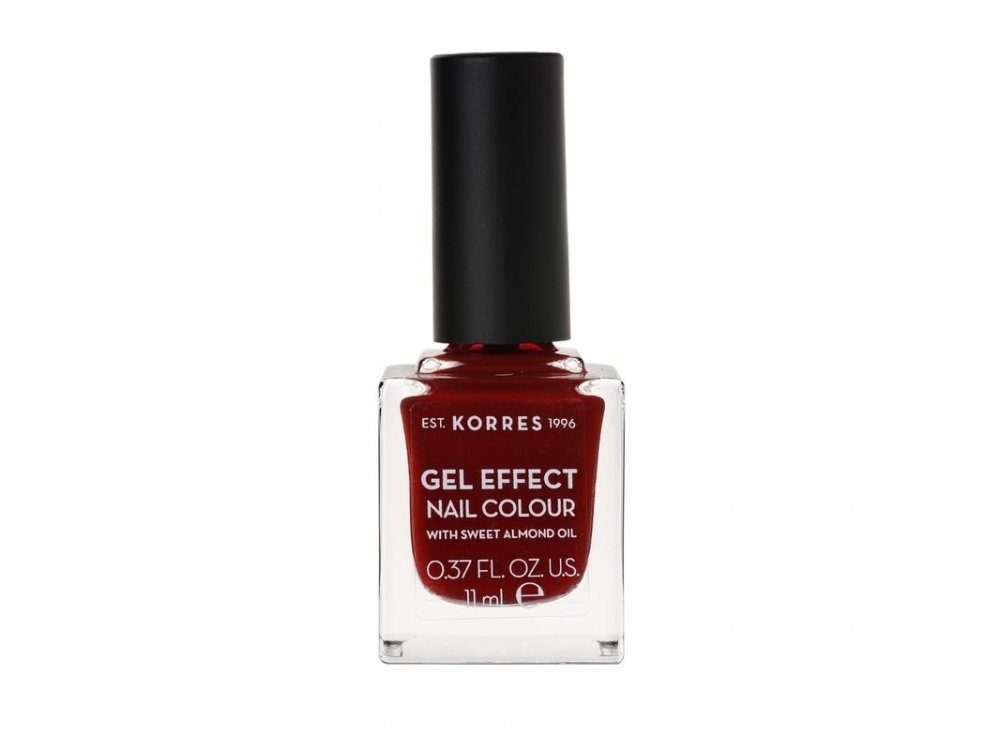 Korres Gel Effect Nail Colour With Sweet Almond Oil No.59 Wine Red 11ml