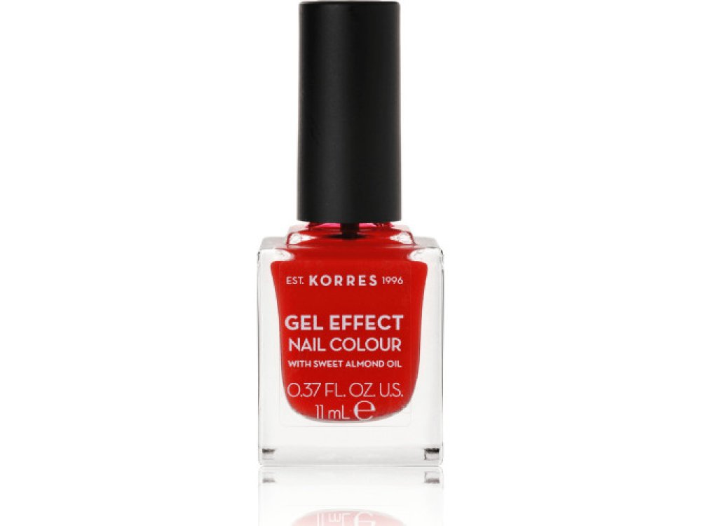 Korres Gel Effect Nail Colour No.48 Coral Red Βερνίκι Νυχιών, 11ml