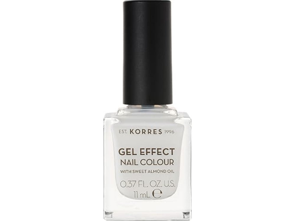 Korres Gel Effect Nail Colour No.2 Porcelain White Βερνίκι Νυχιών, 11ml
