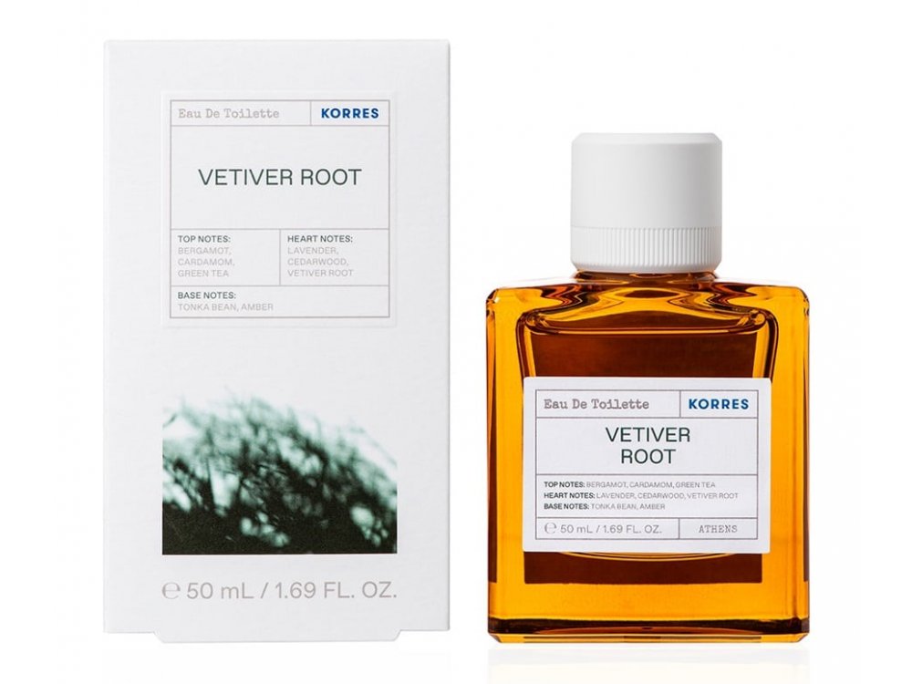 Korres Vetiver Root Eau de Toilette Ανδρικό Άρωμα, 50ml