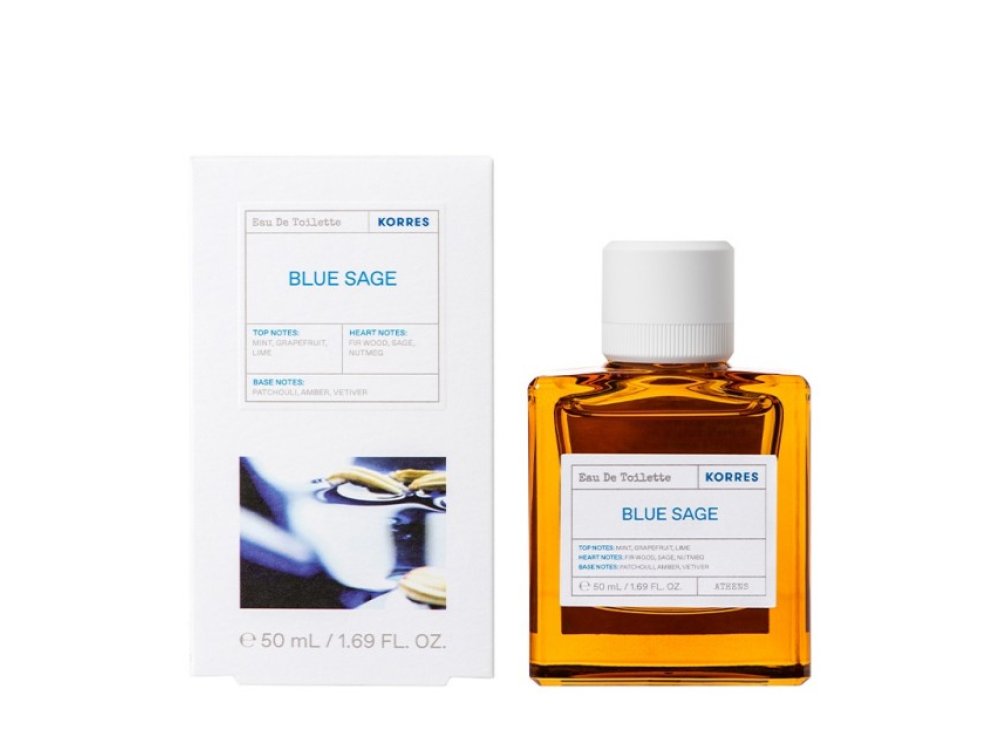 Korres Blue Sage Eau De Toilette, Ανδρικό Άρωμα, 50ml