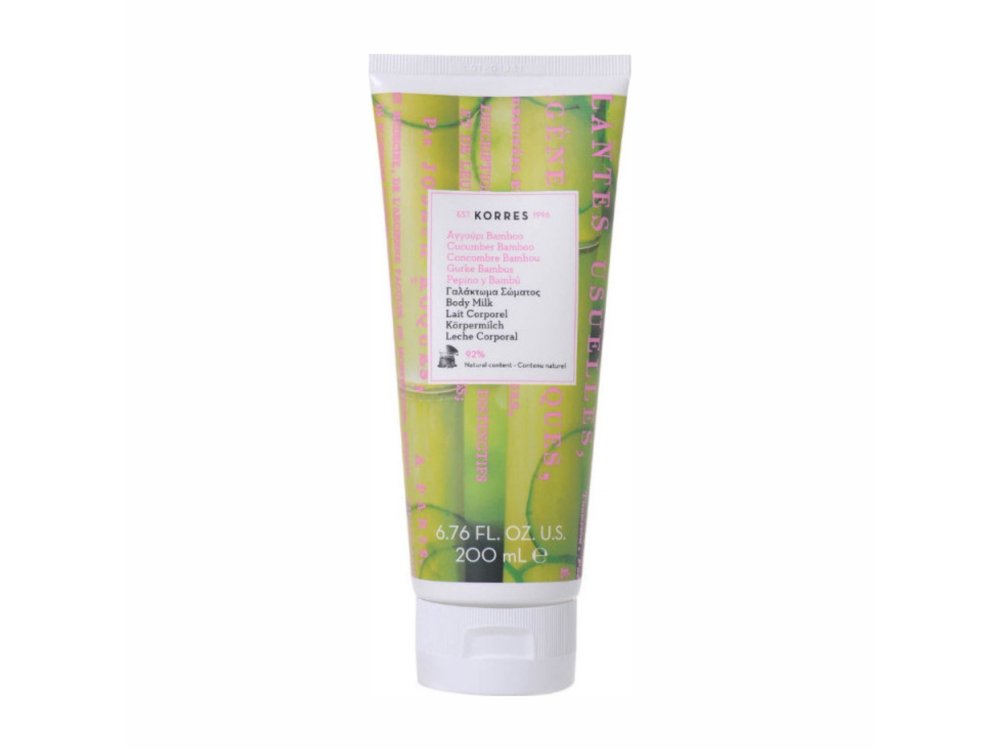 Korres Cucumber Bamboo Body Milk, Γαλάκτωμα Σώματος Αγγούρι Bamboo, 200ml