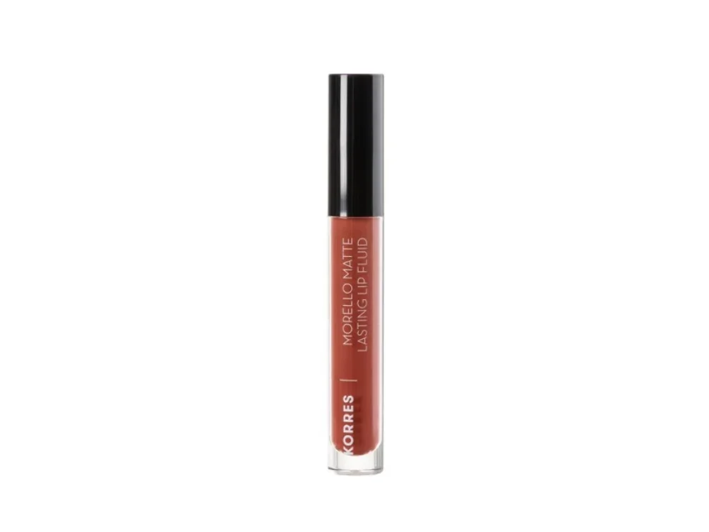 KORRES Morello Matte Lasting Lip Fluid 58 Red Clay Υγρό Κραγιόν, 3.4ml