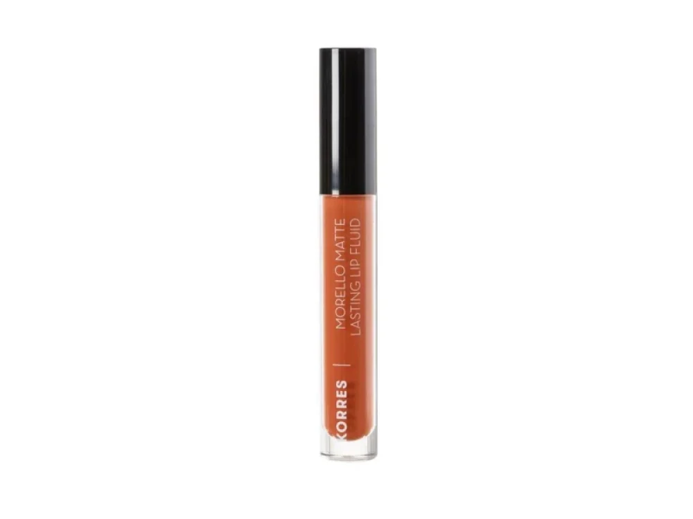 Korres Morello Matte Lasting Lip Fluid Υγρό Ματ Κραγιόν, 3,4ml
