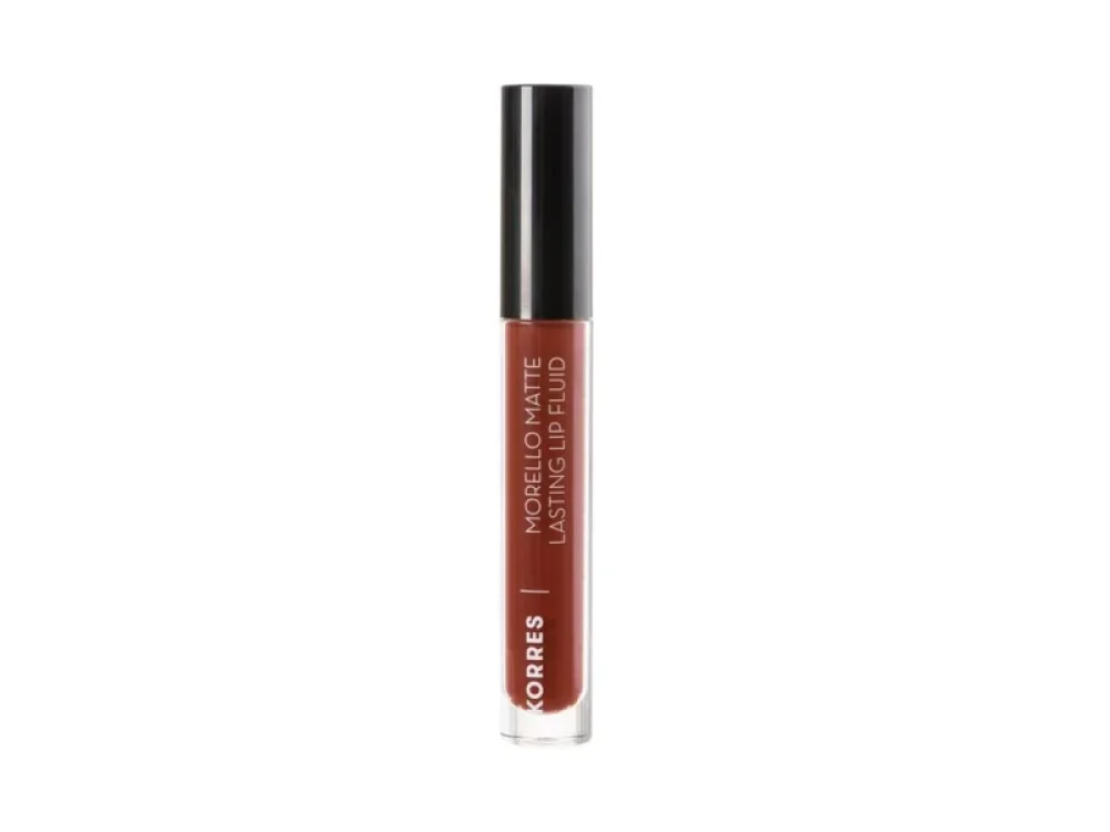 Korres Morello Matte Lasting Lip Fluid Υγρό Ματ Κραγιόν, 3,4ml