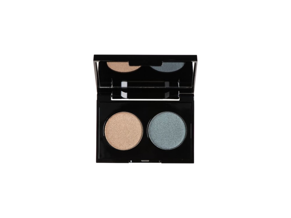 Korres Volcanic Minerals Velvet Dual Eyeshadow Palette - Blue Teal 58, 3ml