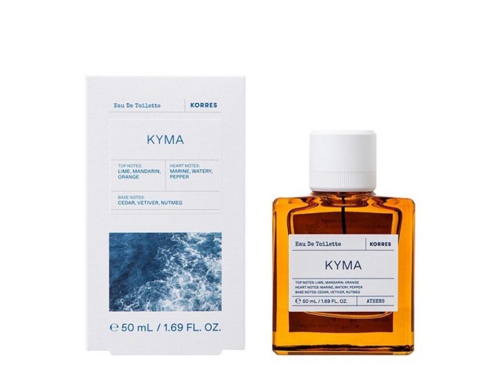 Korres Κύμα Eau De Toilette Ανδρικό Άρωμα σαν Αλμυρός Αέρας Πάνω στο Πλοίο, 50ml