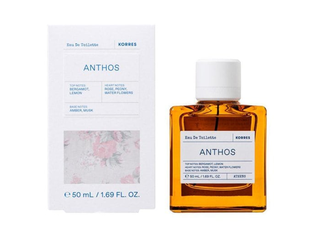 Korres Anthos Eau De Toilette Γυναικείο Άρωμα με την Αύρα των Αγριολούλουδων, 50ml