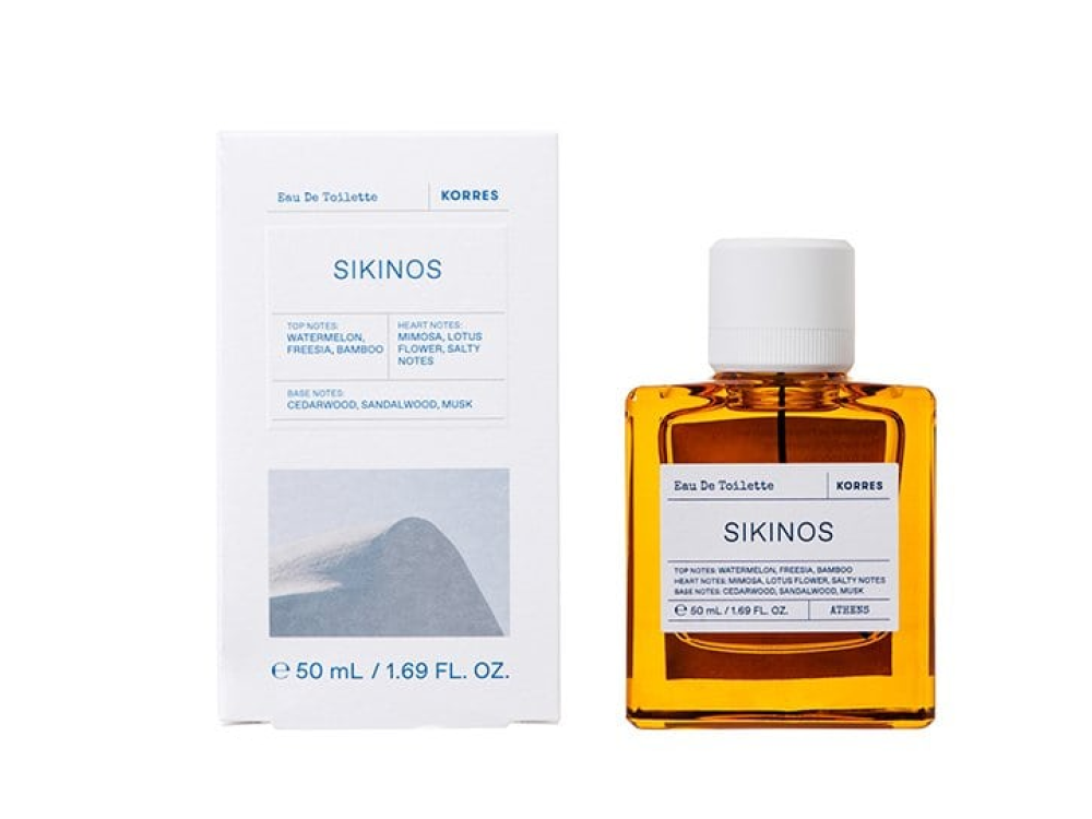 Korres Sikinos Eau De Toilette, Γυναικείο Άρωμα σαν Απαλό Καλοκαιρινό Ξύπνημα, 50ml
