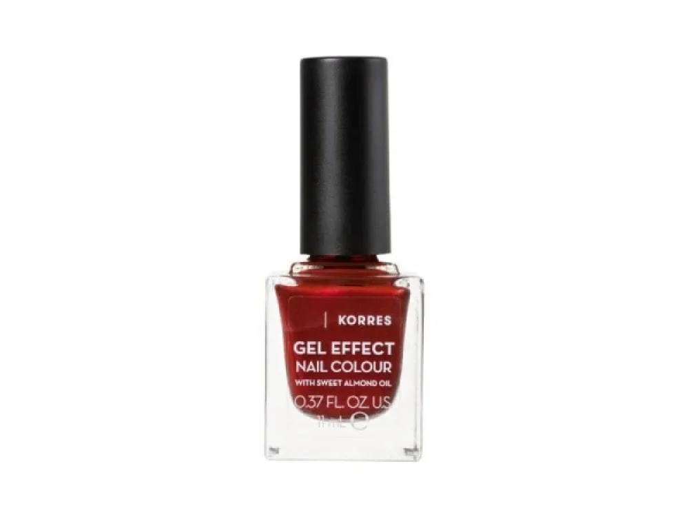 KORRES Gel Effect Nail Colour No.58 Velour Red Βερνίκι Νυχιών, 11ml