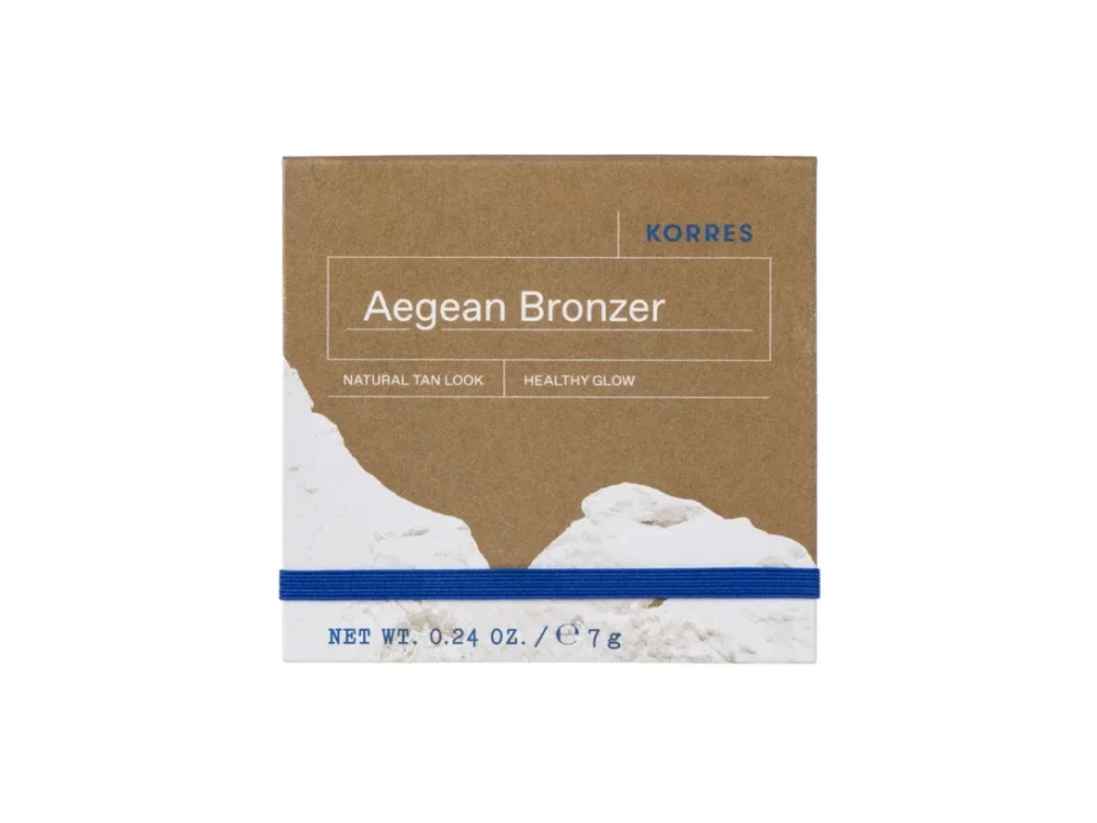 Korres Aegean Bronzer Natural Tan Look Healthy Glow Πούδρα Bronzing, 7g