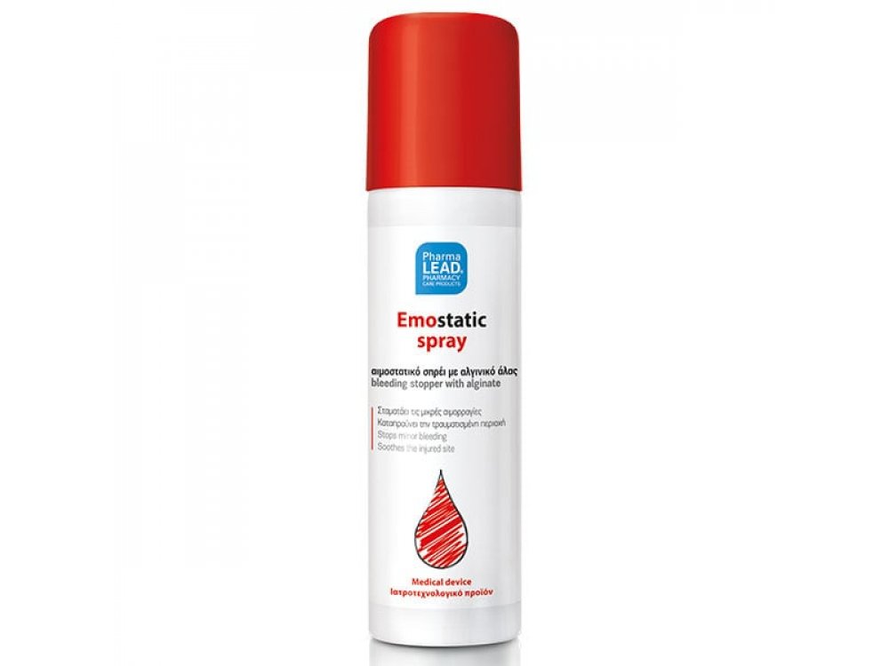 Pharmalead Hemostatic Spray Αιμοστατικό με Φυτικά Εκχυλίσματα Αλόης, Ιπποφαούς, Χαμομηλιού & Καλέντουλας, 60ml