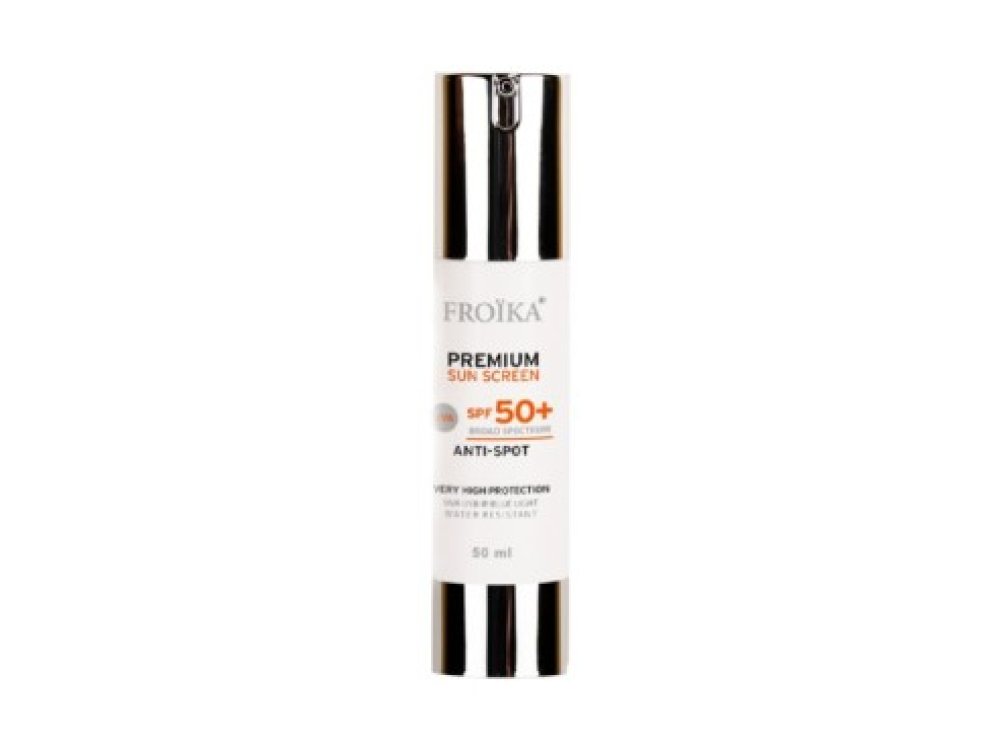 Froika Premium Sun Screen SPF50+ Anti-Spot Αντιηλιακή Κρέμα Προσώπου με Λευκαντική Δράση, 50ml