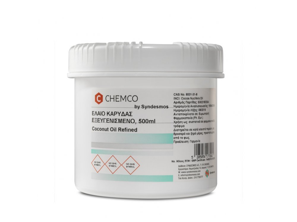 Chemco Huile De Coco (Λαδι Καρυδασ) Ph.Eur. 500ml