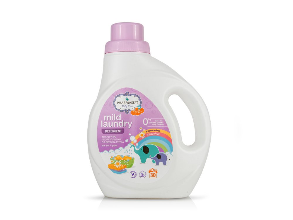 Pharmasept Baby Mild Laundry Detergent, Απαλό Υγρό Απορρυπαντικό Ρούχων, 1lt
