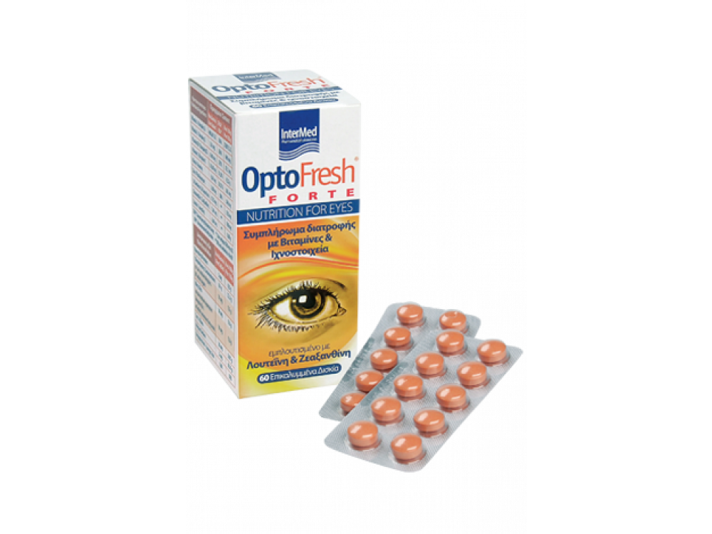 Intermed Optofresh Forte με Βιταμίνη Α, Βιταμίνες για τα Μάτια, 60tabs