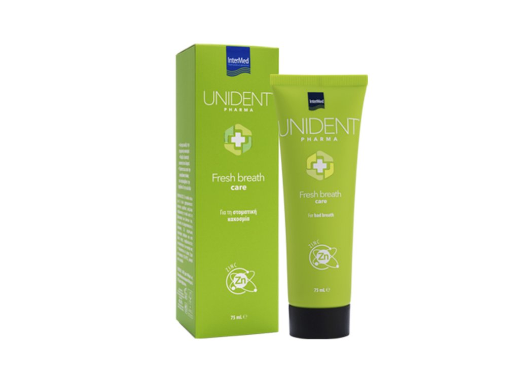 Intermed Unident Pharma Fresh Breath Care Οδοντόκρεμα κατά της Κακοσμίας, 75ml