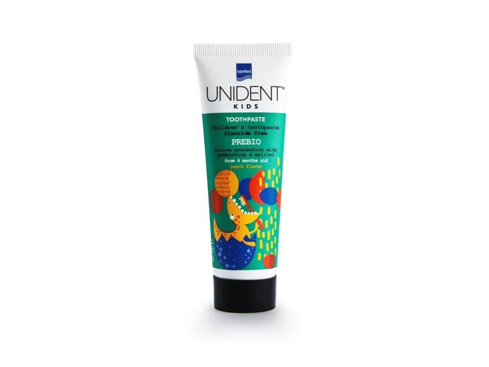 Intermed Unident Kids Prebio Toothpaste Βρεφική Οδοντόκρεμα 6m+, 50ml