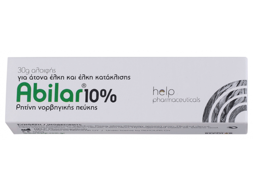 Help Pharmaceuticals Abilar Επουλωτική Αλοιφή 10% Ρητίνη Νορβηγικής Ελάτης, 15gr