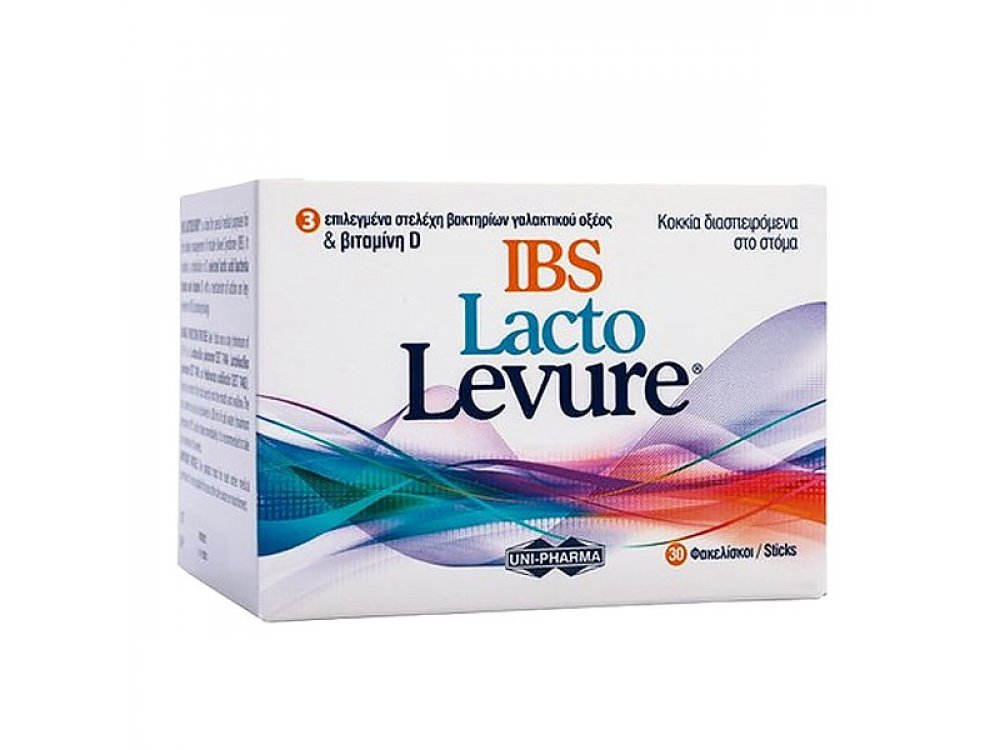 UniPharma Lacto Levure IBS Συμπλήρωμα Προβιοτικών για Άτομα με Σύνδρομο Ευερέθιστου Εντέρου, 30 Φακελίσκοι