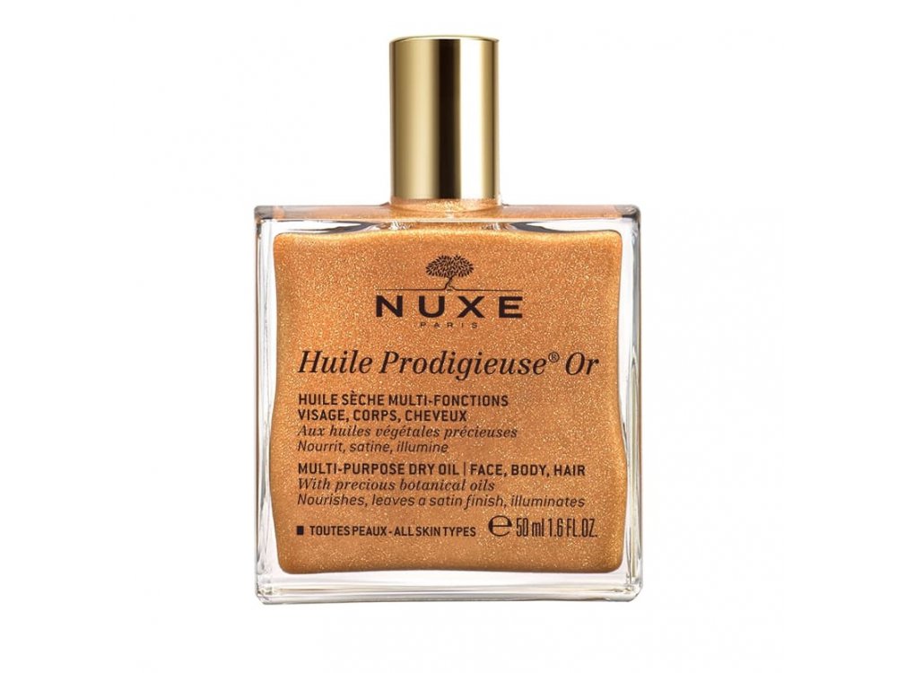 Nuxe Huile Prodigieuse Or, Ξηρό Ενυδατικό Λάδι με Χρυσαφένια Λάμψη, 50ml