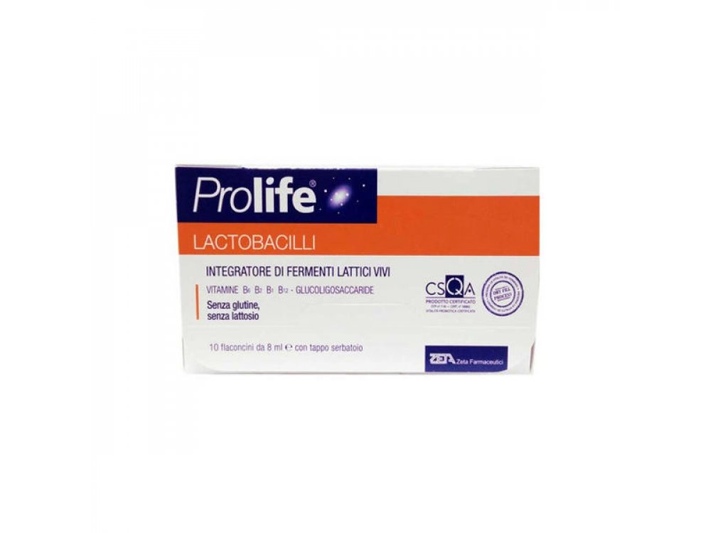 PROLIFE Lactobacilli Συμπλήρωμα Διατροφής με Προβιοτικά, Πρεβιοτικά & Βιταμίνες Β, 7x8ml