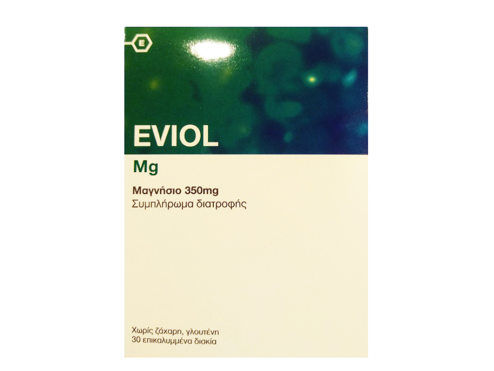 Eviol Magnesium (Mg) 350mg, Μαγνήσιο, 30caps