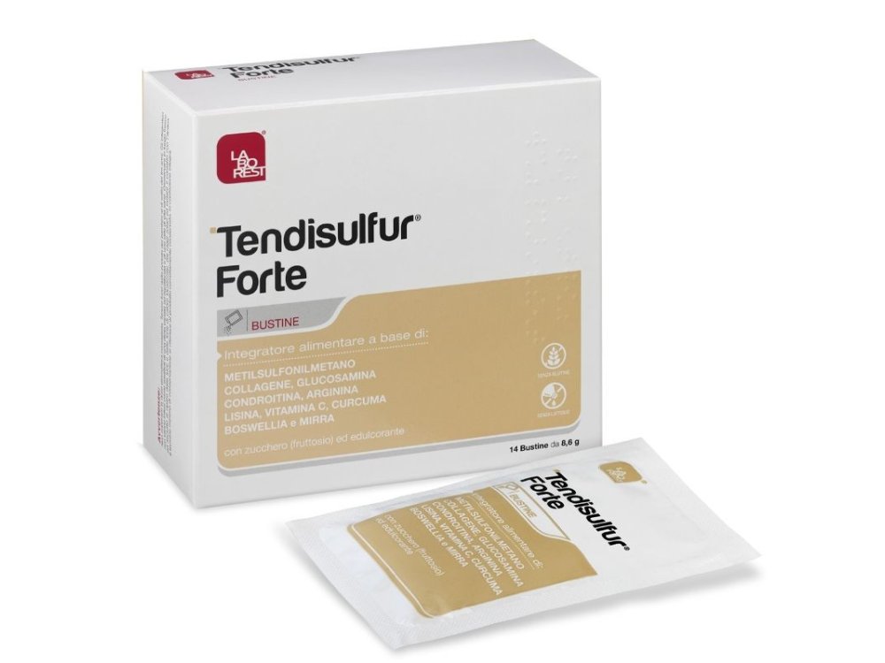 Tendisulfur Forte, Συμπλήρωμα Διατροφής για το Φυσιολογικό Σχηματισμό Κολλαγόνου, 14sachets
