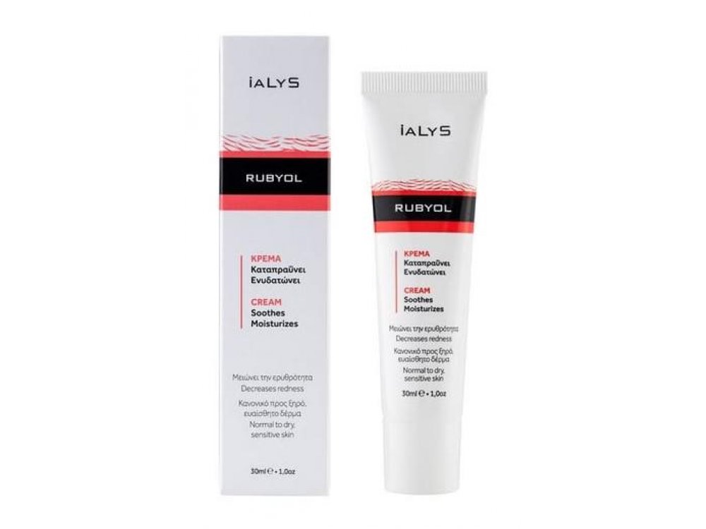 iALYS Rubyol Cream, Κρέμα προσώπου κατά της ερυθρότητας, 30 ml