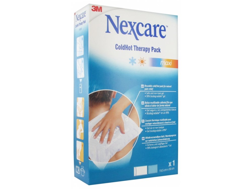 NEXCARE ColdHot maxi, παγοκύστη-θερμοφόρα πολλαπλών χρήσεων 19,5x30cm, 1τμχ