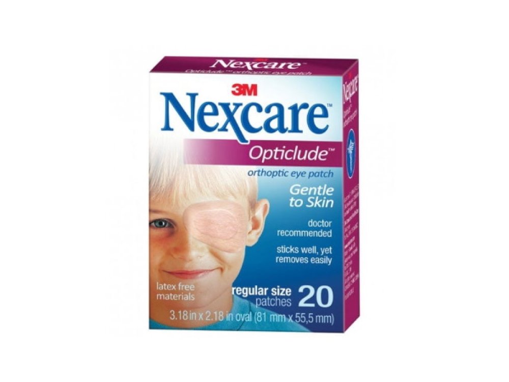 3M Nexcare Opticlude Orthoptic Eye Patch Regular Size Οφθαλμικός Ορθοπτικός Επίδεσμος, 20patches