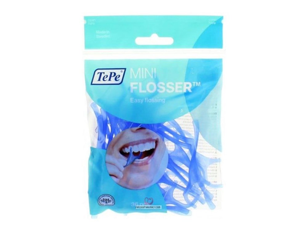 Tepe Mini Flosser Οδοντικό Νήμα Μιας Χρήσης Μπλε Χρώμα 36 τεμάχια