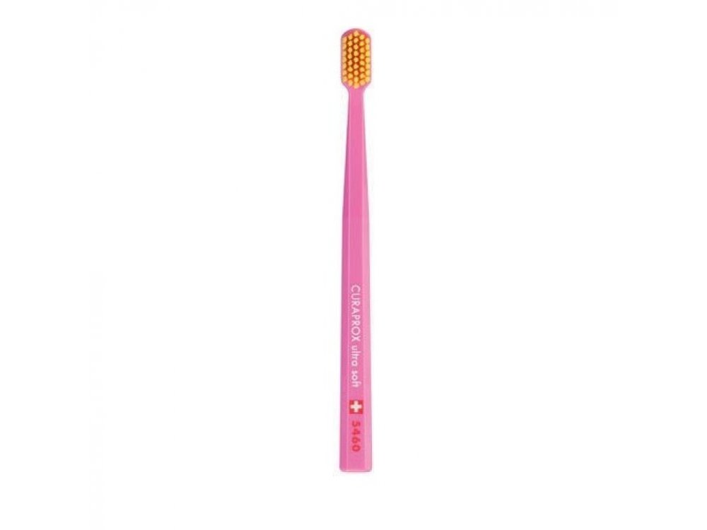 Curaprox CS 5460 Ultra Soft Οδοντόβουρτσα Πολύ Μαλακή, Ροζ - Πορτοκαλί, 1Τμχ