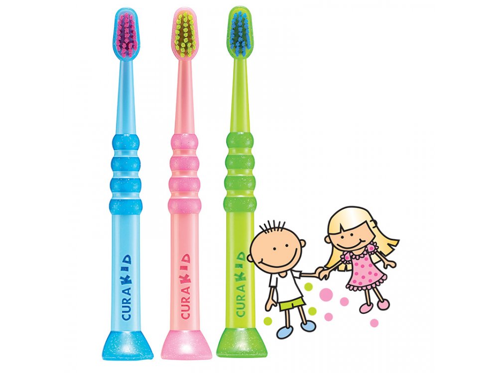 Curaprox Curakid CΚ4260 (Ultra Soft) Toothbrush, lime - blue, 1τμχ